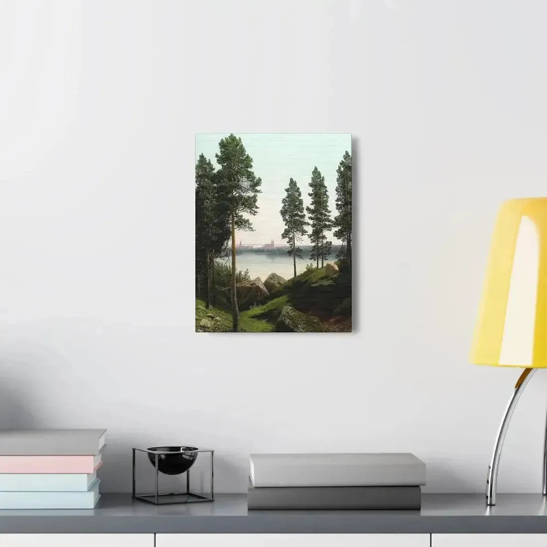 Arseny Ivanovich Meshchersky (1834-1902) Landscape with a Lake 1870 - Canvas Wall Art - The Sticker Space