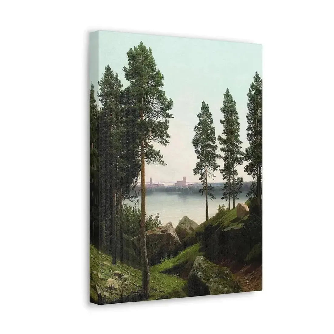 Arseny Ivanovich Meshchersky (1834-1902) Landscape with a Lake 1870 - Canvas Wall Art - The Sticker Space