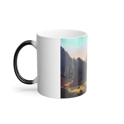 Arseny Ivanovich Meshchersky (1834-1902) Mountain Lake 1861 - Color Changing Mug 11oz-11oz-The Sticker Space