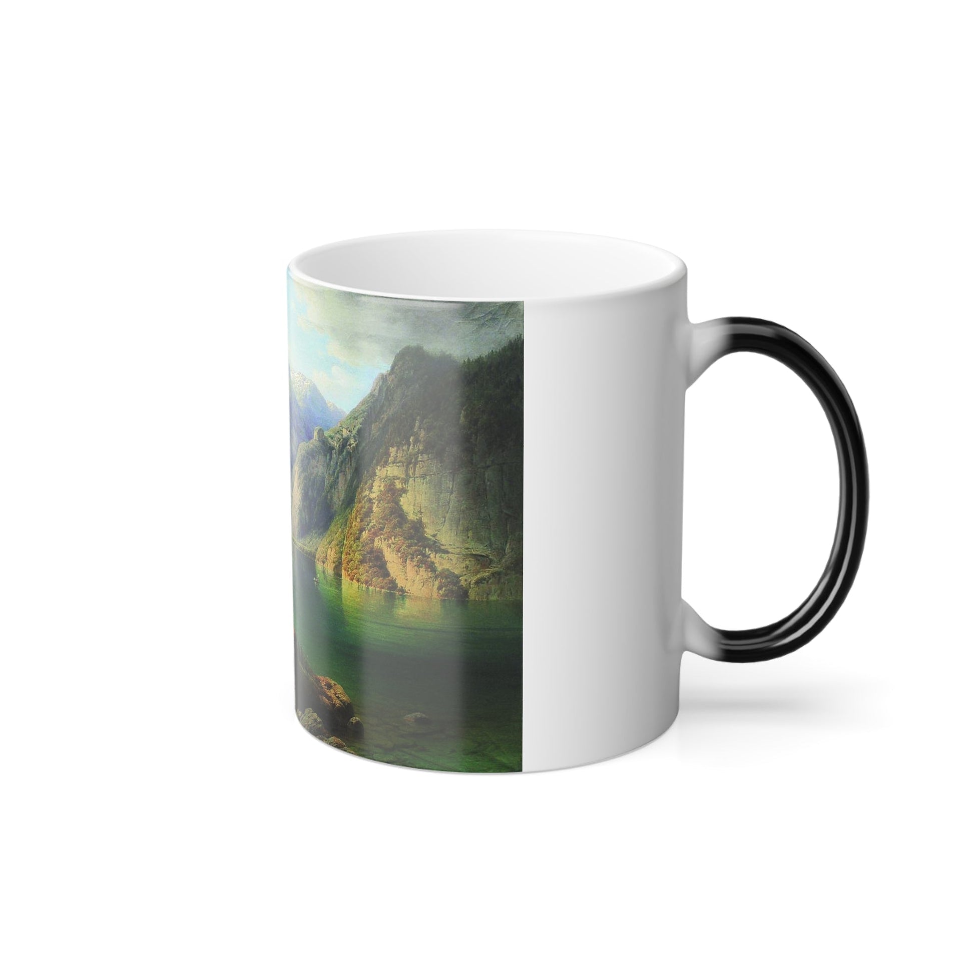 Arseny Ivanovich Meshchersky (1834-1902) Mountain Lake 1865 - Color Changing Mug 11oz-11oz-The Sticker Space