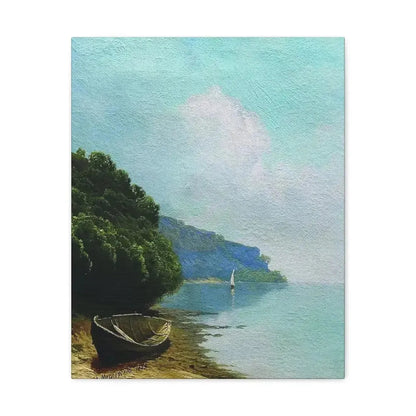 Arseny Ivanovich Meshchersky (1834-1902) On the Coast 1879 - Canvas Wall Art 16″ x 20″ 1.25" - The Sticker Space