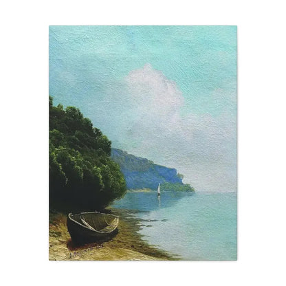 Arseny Ivanovich Meshchersky (1834-1902) On the Coast 1879 - Canvas Wall Art 24″ x 30″ 1.25" - The Sticker Space