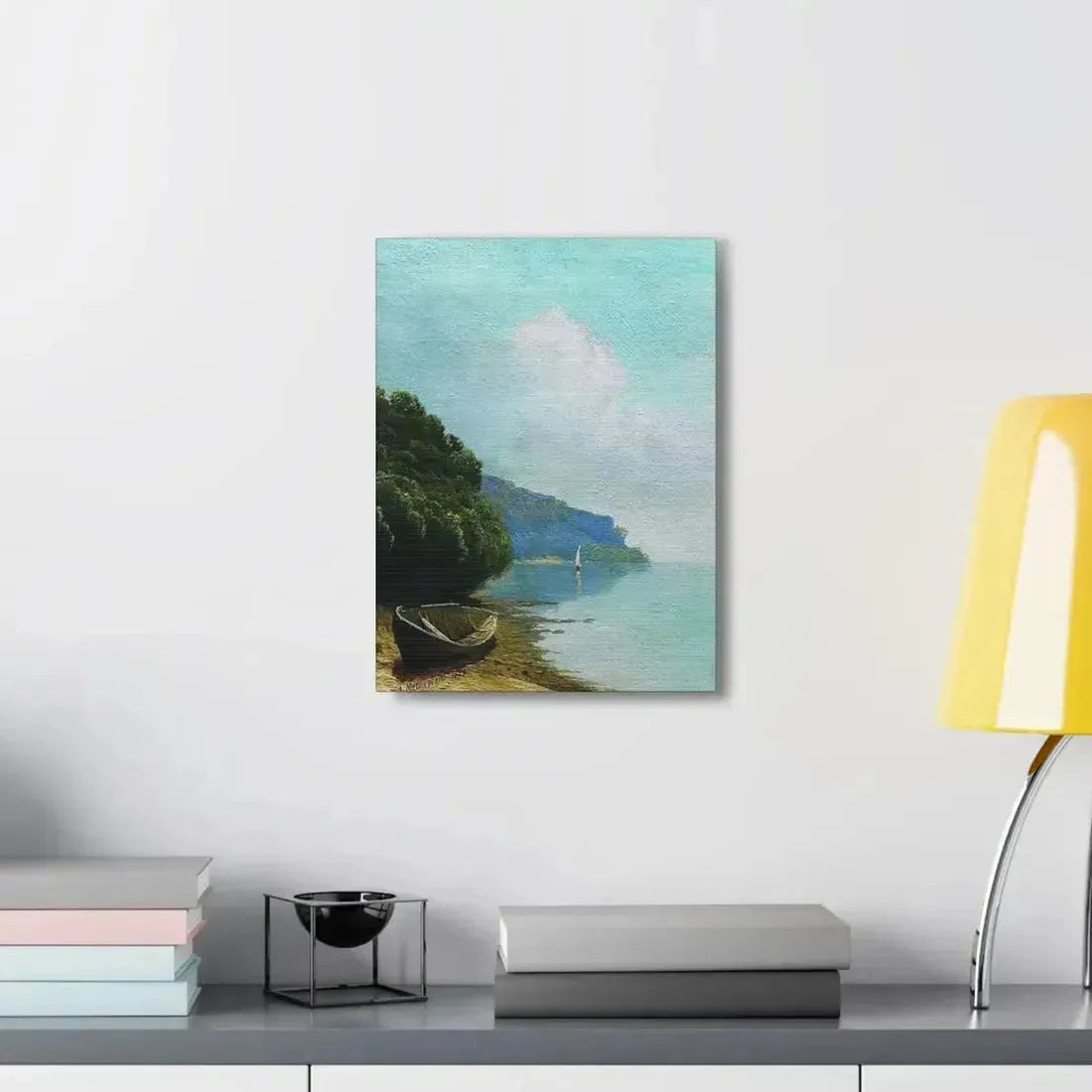 Arseny Ivanovich Meshchersky (1834-1902) On the Coast 1879 - Canvas Wall Art - The Sticker Space