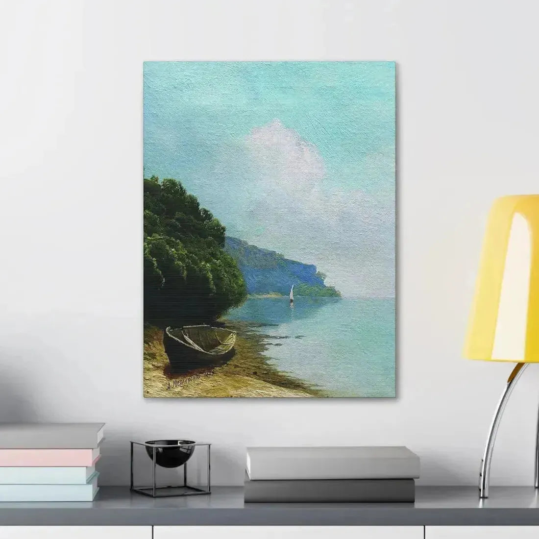 Arseny Ivanovich Meshchersky (1834-1902) On the Coast 1879 - Canvas Wall Art - The Sticker Space