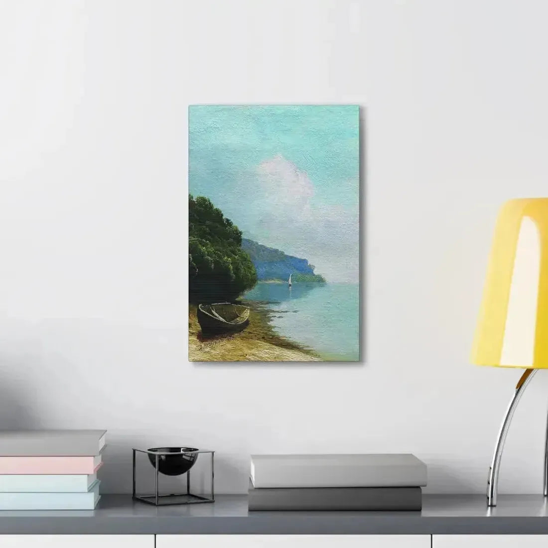 Arseny Ivanovich Meshchersky (1834-1902) On the Coast 1879 - Canvas Wall Art - The Sticker Space