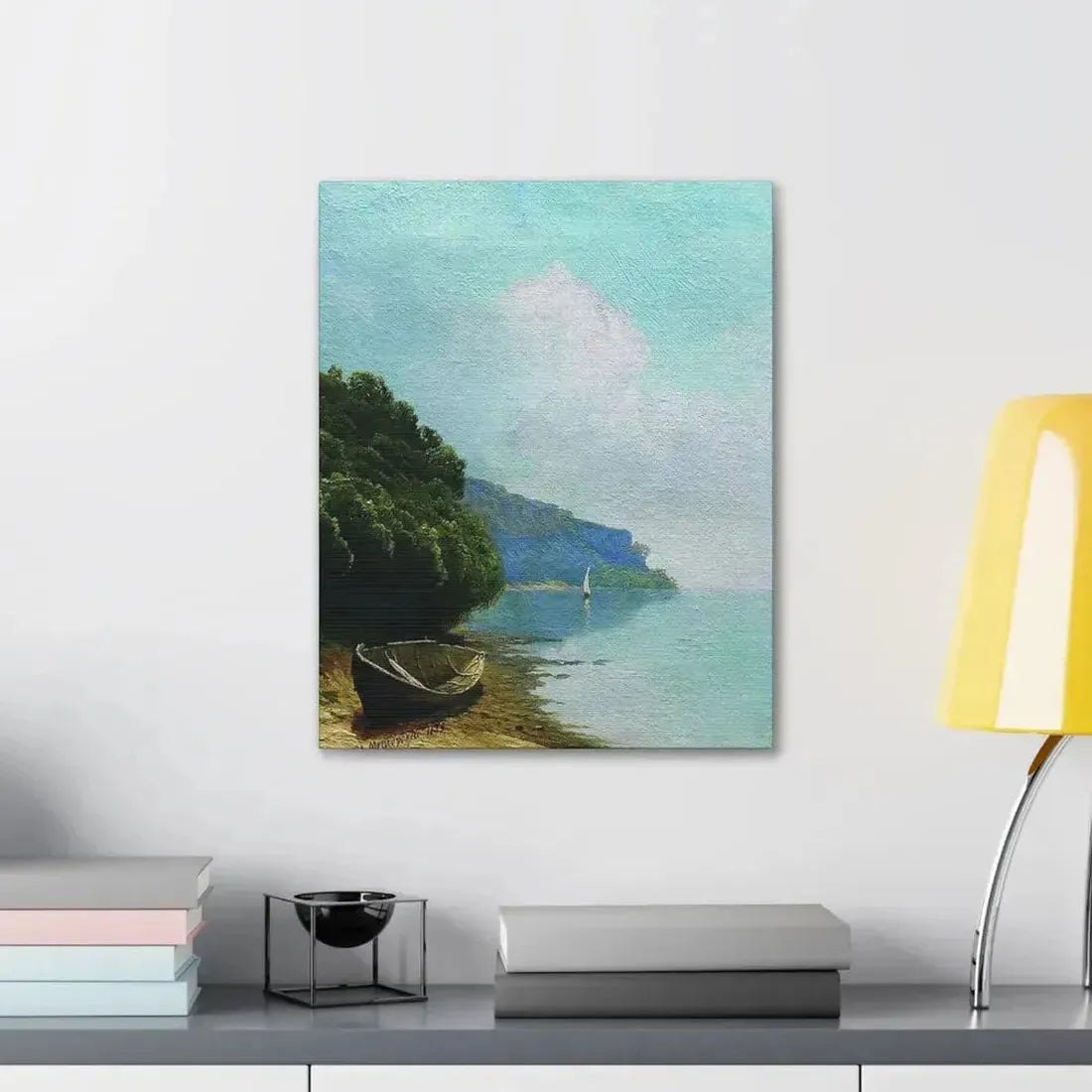 Arseny Ivanovich Meshchersky (1834-1902) On the Coast 1879 - Canvas Wall Art - The Sticker Space