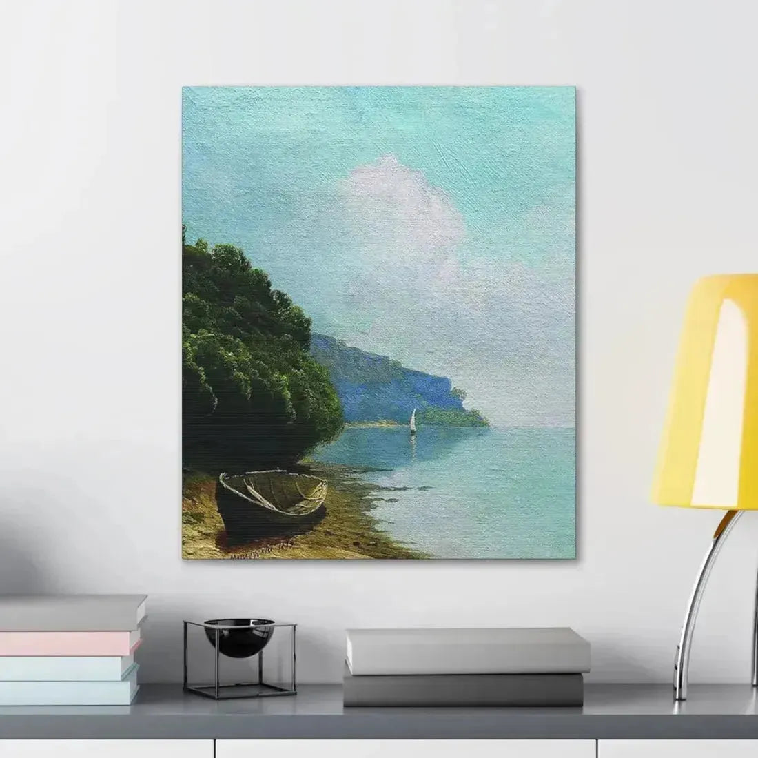 Arseny Ivanovich Meshchersky (1834-1902) On the Coast 1879 - Canvas Wall Art - The Sticker Space