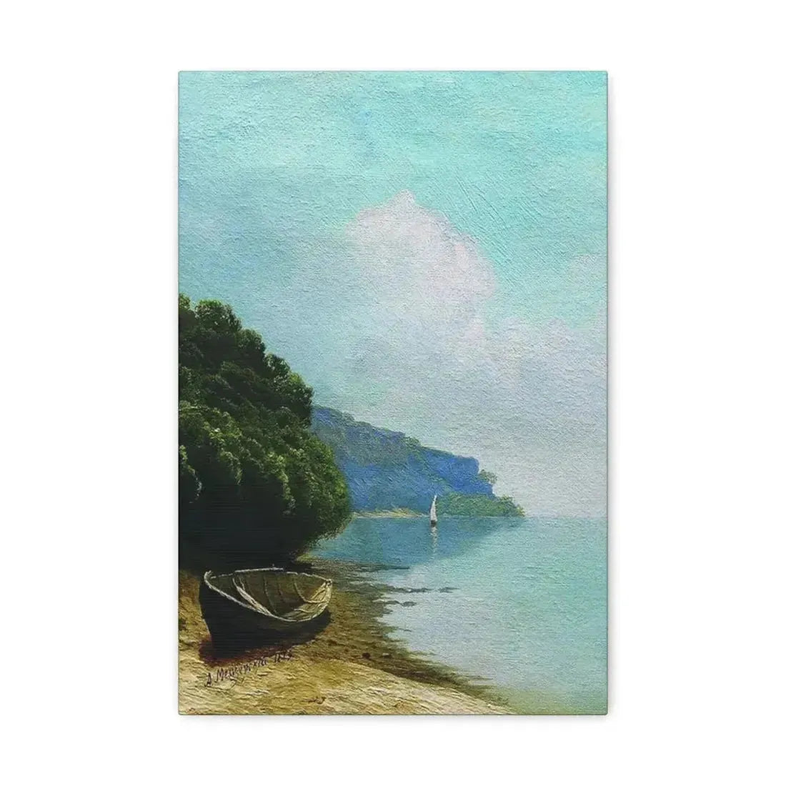 Arseny Ivanovich Meshchersky (1834-1902) On the Coast 1879 - Canvas Wall Art - The Sticker Space