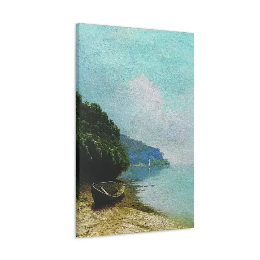 Arseny Ivanovich Meshchersky (1834-1902) On the Coast 1879 - Canvas Wall Art - The Sticker Space