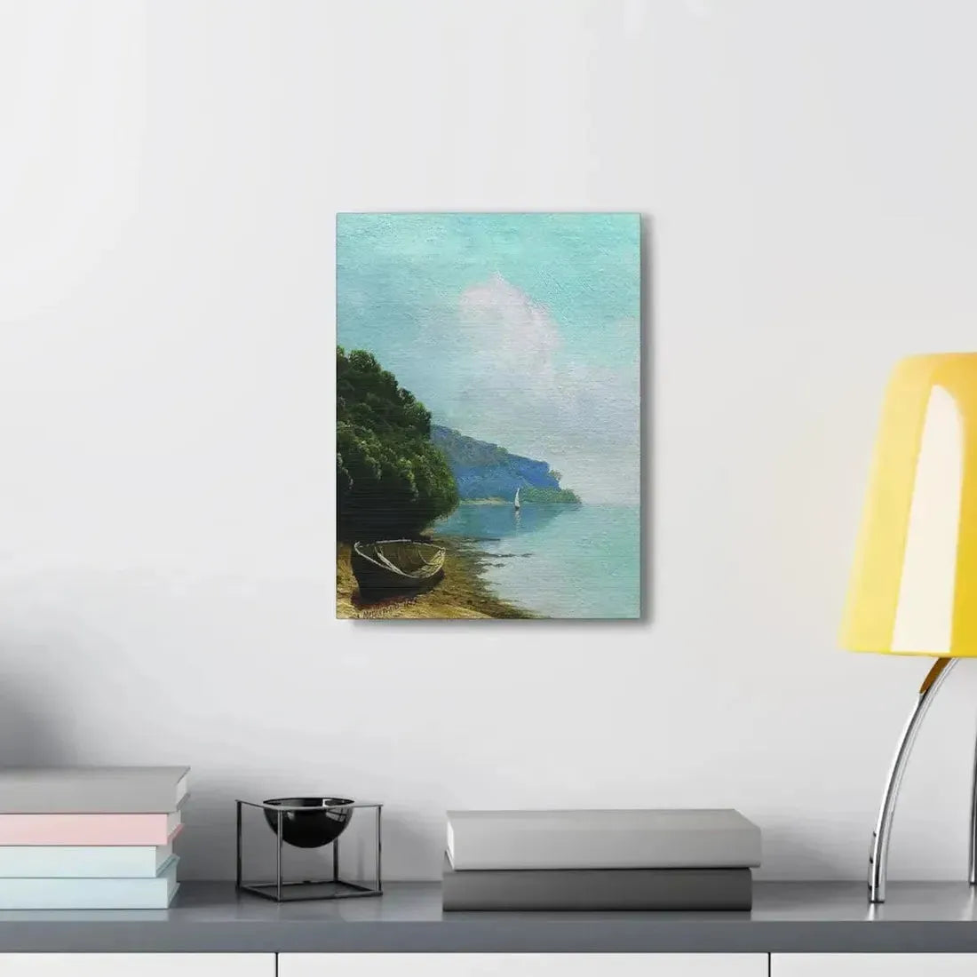 Arseny Ivanovich Meshchersky (1834-1902) On the Coast 1879 - Canvas Wall Art - The Sticker Space