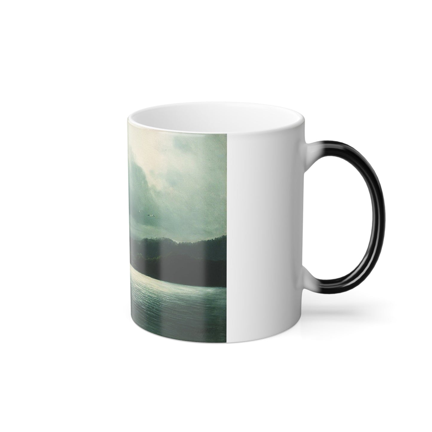 Arseny Ivanovich Meshchersky (1834-1902) Sailboat in the Sea 1870 - Color Changing Mug 11oz-11oz-The Sticker Space