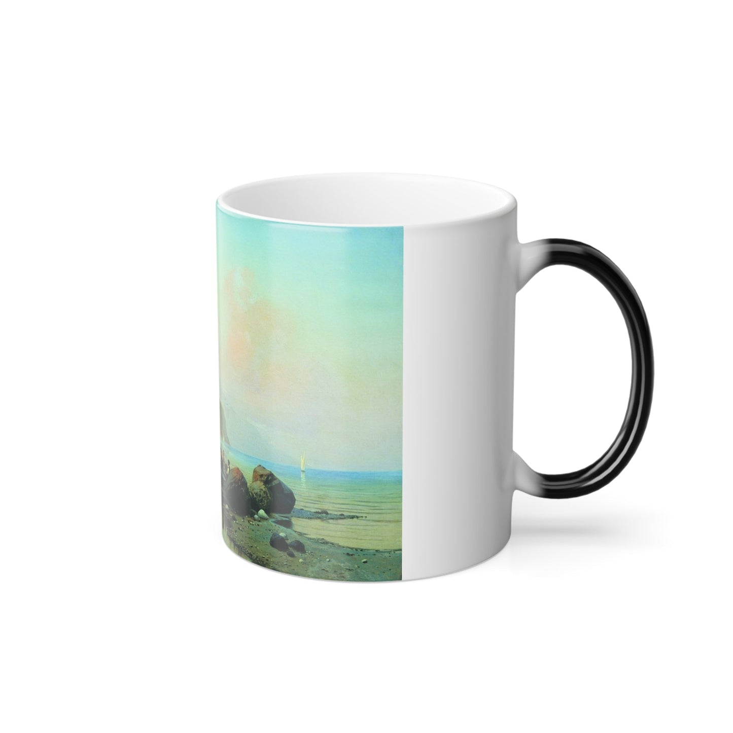 Arseny Ivanovich Meshchersky (1834-1902) Seascape 1871 - Color Changing Mug 11oz-11oz-The Sticker Space