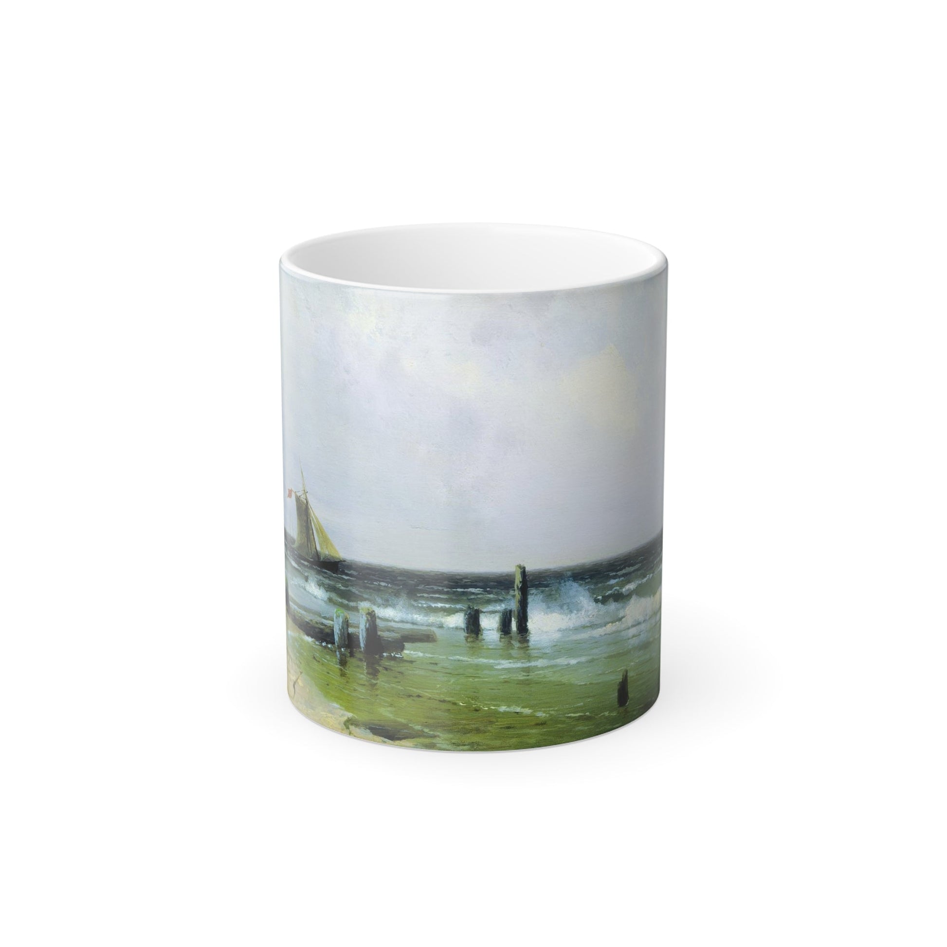 Arseny Ivanovich Meshchersky (1834-1902) Seascape 1899 - Color Changing Mug 11oz-11oz-The Sticker Space