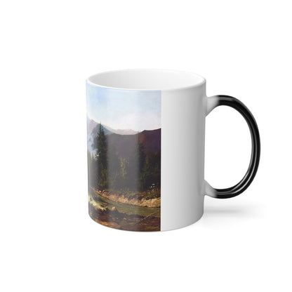 Arseny Ivanovich Meshchersky (1834-1902) Swiss Landscape - Color Changing Mug 11oz-11oz-The Sticker Space