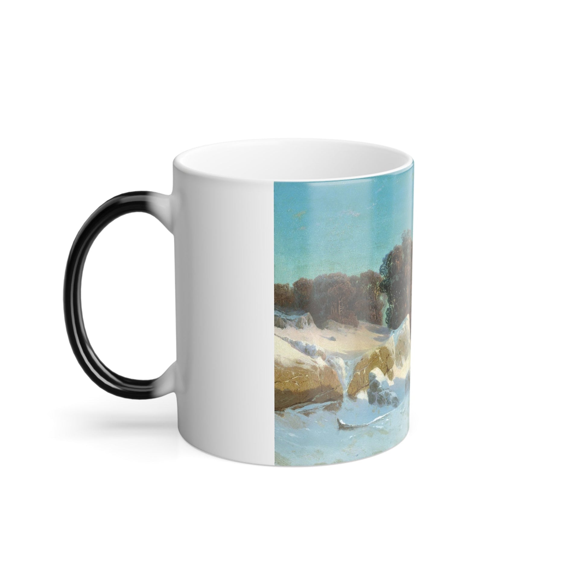 Arseny Ivanovich Meshchersky (1834-1902) Winter Landscape 1870 - Color Changing Mug 11oz-11oz-The Sticker Space