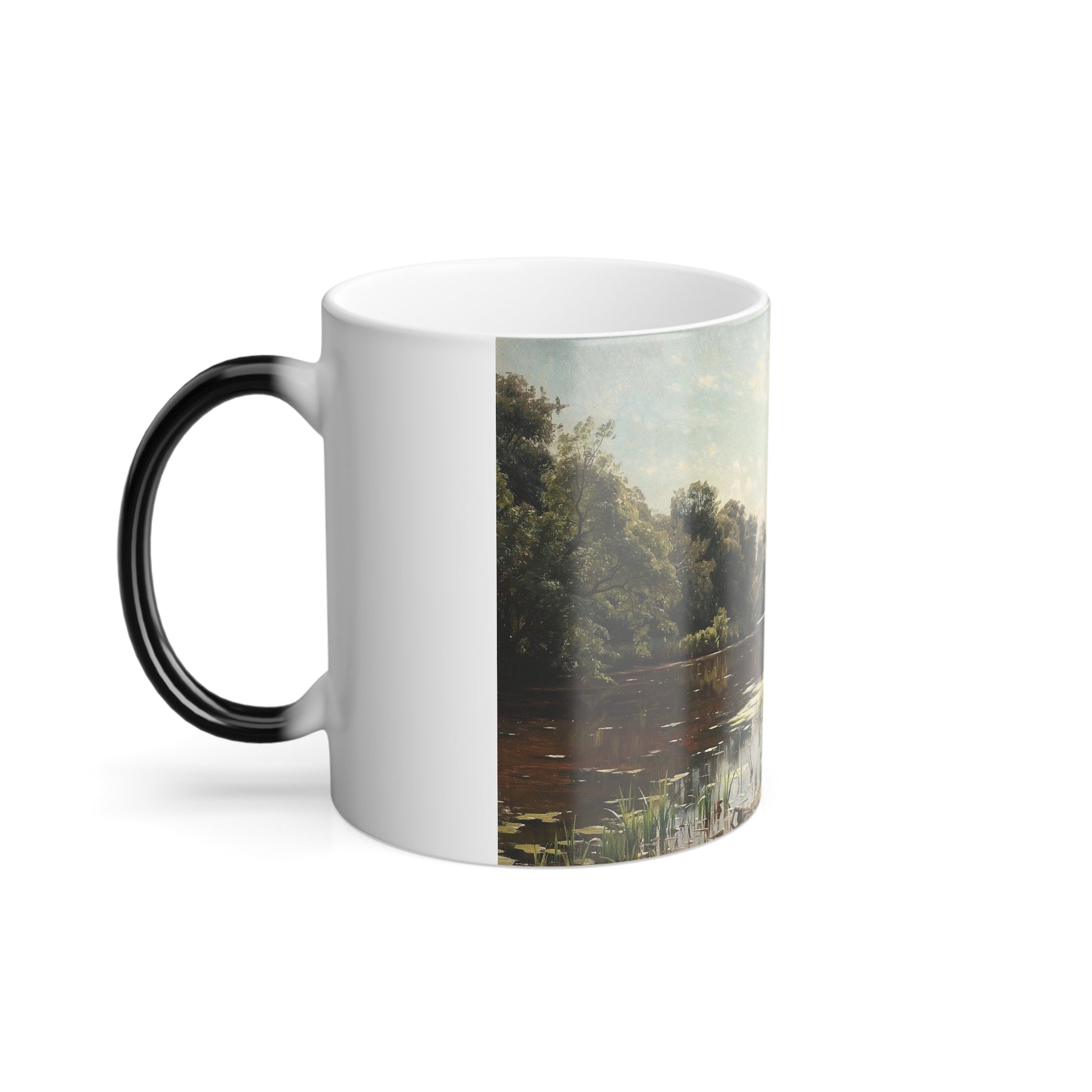 Arseny Meshchersky (1834-1902) Overgrown pond - 1893 - Color Changing Mug 11oz-11oz-The Sticker Space