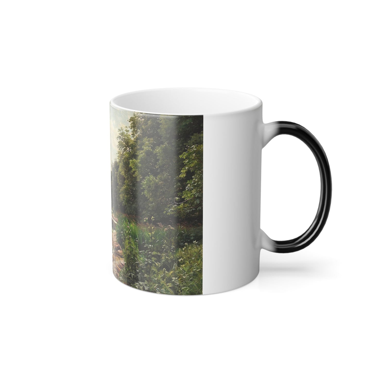 Arseny Meshchersky (1834-1902) Overgrown pond - 1893 - Color Changing Mug 11oz-11oz-The Sticker Space