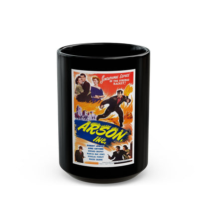 ARSON, INC 1949 Movie Poster - Black Coffee Mug-15oz-The Sticker Space