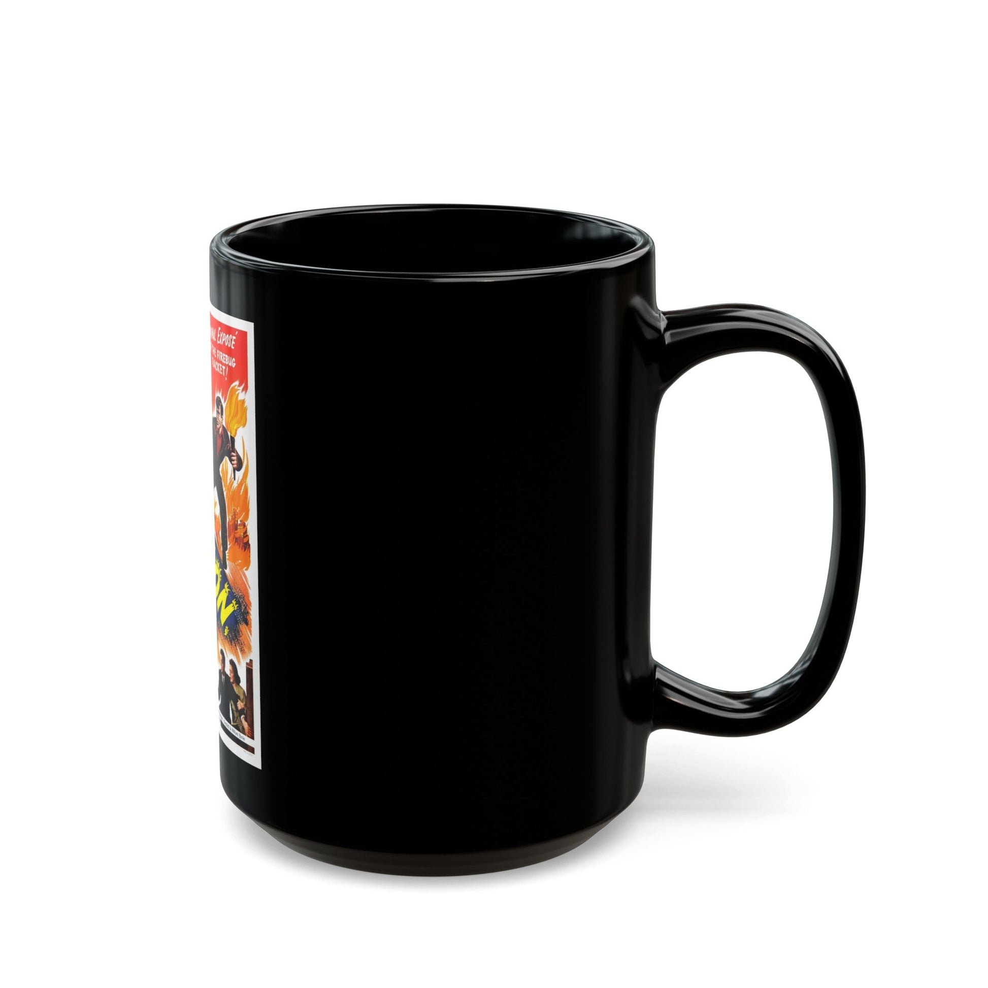 ARSON, INC 1949 Movie Poster - Black Coffee Mug-The Sticker Space