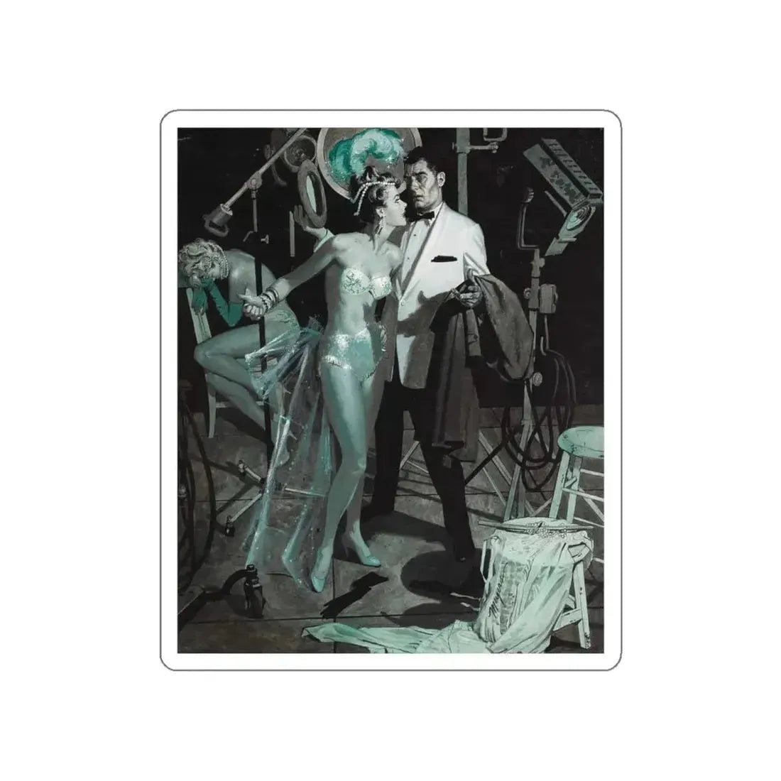 Arson, Inc., 1958 (Magazine Illustration) STICKER Vinyl Die-Cut Decal White Die-Cut 4 Inch - The Sticker Space