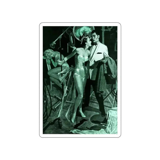 Arson, Incorporated part 1, 1958 (Magazine Illustration) STICKER Vinyl Die-Cut Decal White Die-Cut 2 Inch - The Sticker Space