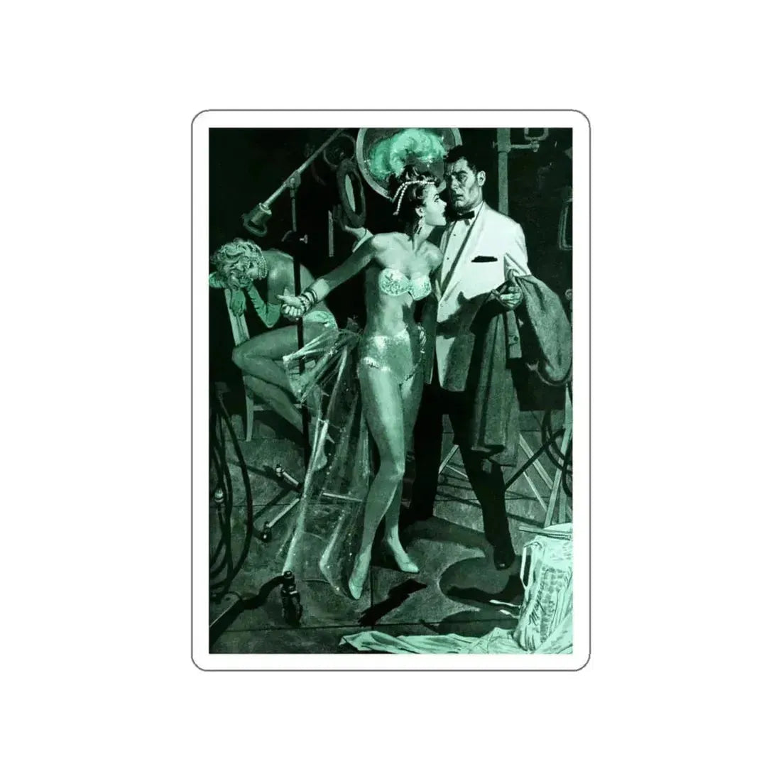 Arson, Incorporated part 1, 1958 (Magazine Illustration) STICKER Vinyl Die-Cut Decal White Die-Cut 6 Inch - The Sticker Space