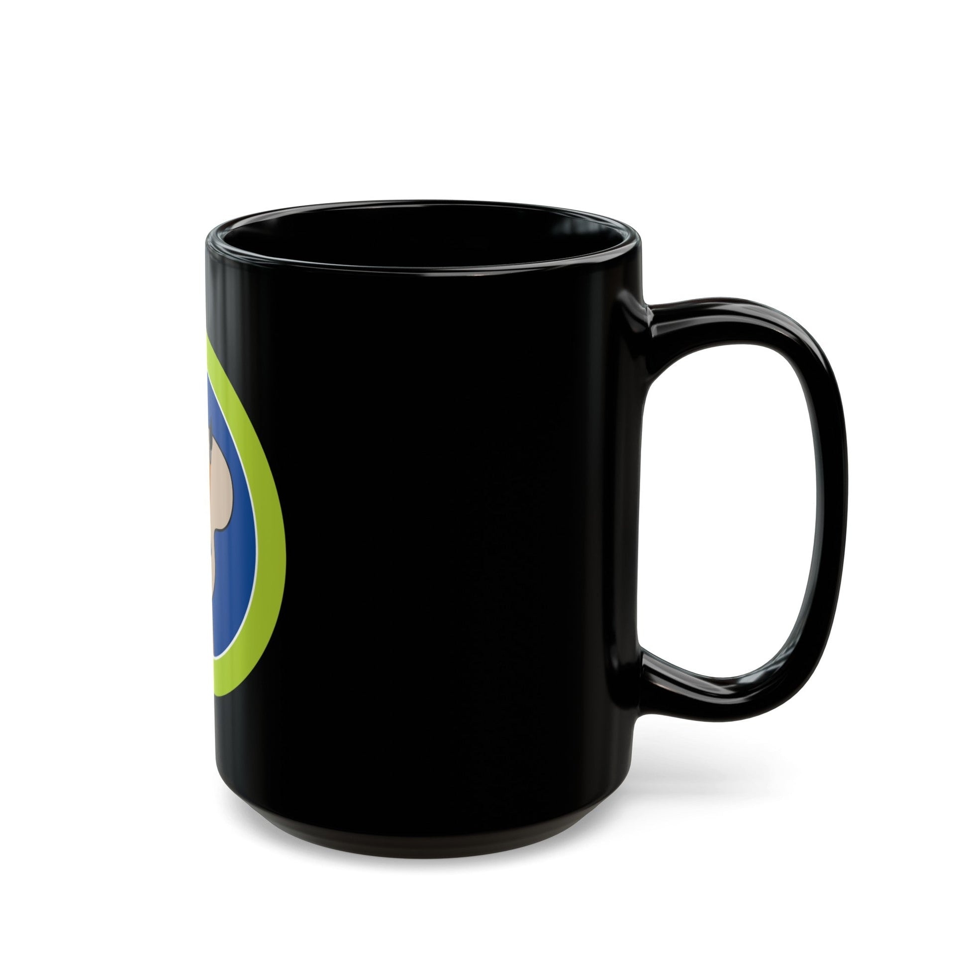 Art (Boy Scout Merit Badge) Black Coffee Mug-The Sticker Space