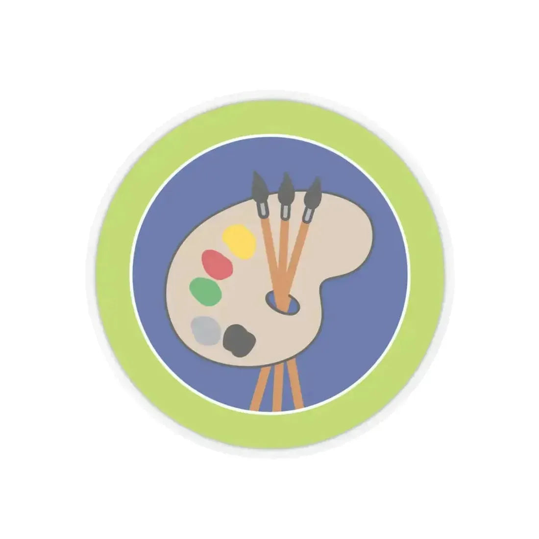 Art (Boy Scout Merit Badge) STICKER Vinyl Kiss-Cut Decal 6 Inch Transparent - The Sticker Space