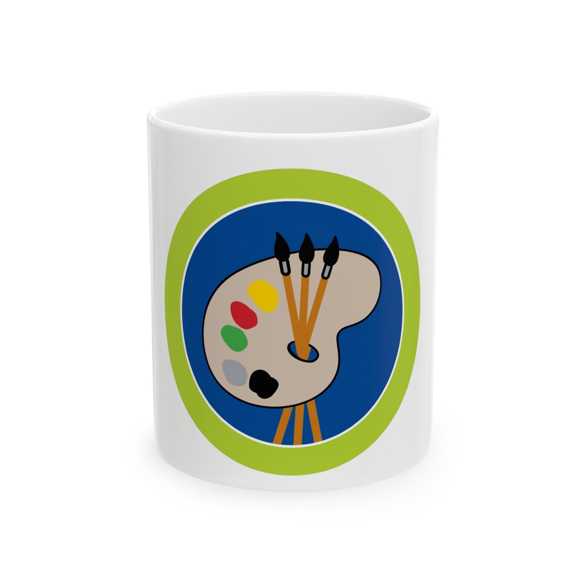 Art (Boy Scout Merit Badge) White Coffee Mug-11oz-The Sticker Space