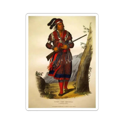 Arte de Norteamerica Dahlem 12 (Native Americans in Art) STICKER Vinyl Kiss-Cut Decal 4 Inch White - The Sticker Space