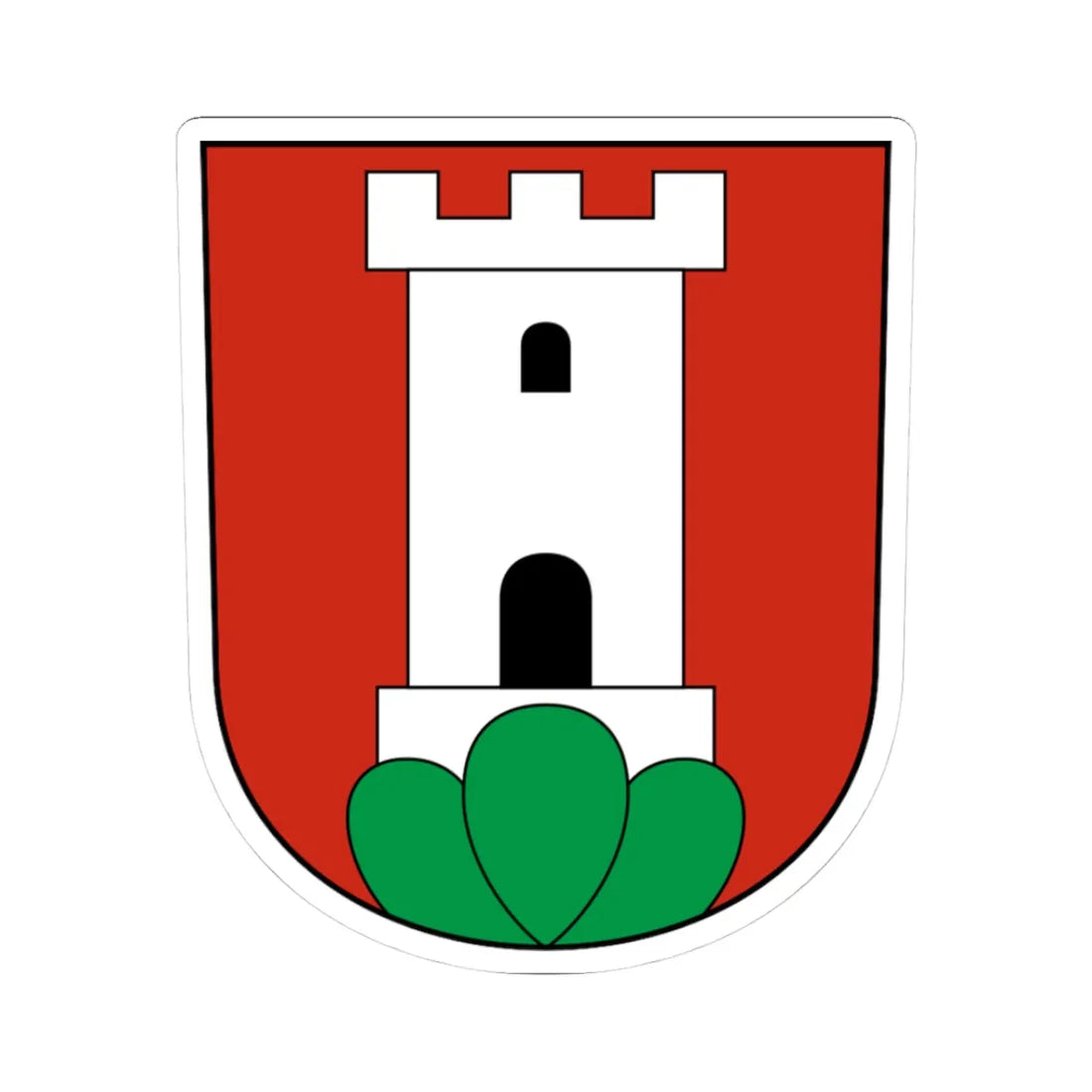 Arth-blazon (Switzerland) (Coat of Arms) STICKER Vinyl Kiss-Cut Decal 3 Inch White - The Sticker Space