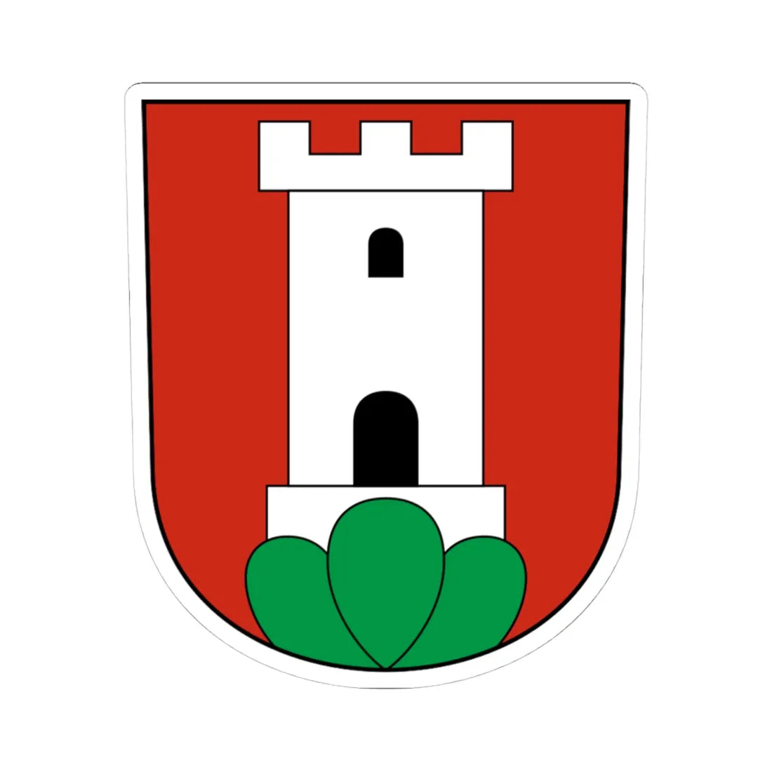 Arth-blazon (Switzerland) (Coat of Arms) STICKER Vinyl Kiss-Cut Decal 4 Inch White - The Sticker Space