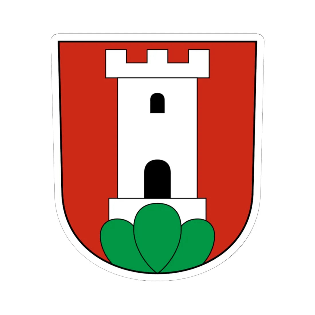 Arth-blazon (Switzerland) (Coat of Arms) STICKER Vinyl Kiss-Cut Decal 6 Inch White - The Sticker Space