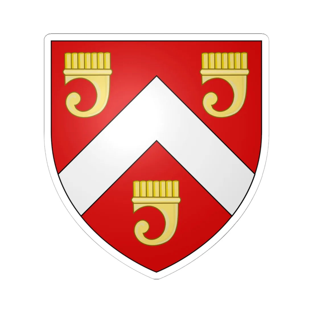 Arthur arms (Scotland) (Coat of Arms) STICKER Vinyl Kiss-Cut Decal 6 Inch White - The Sticker Space