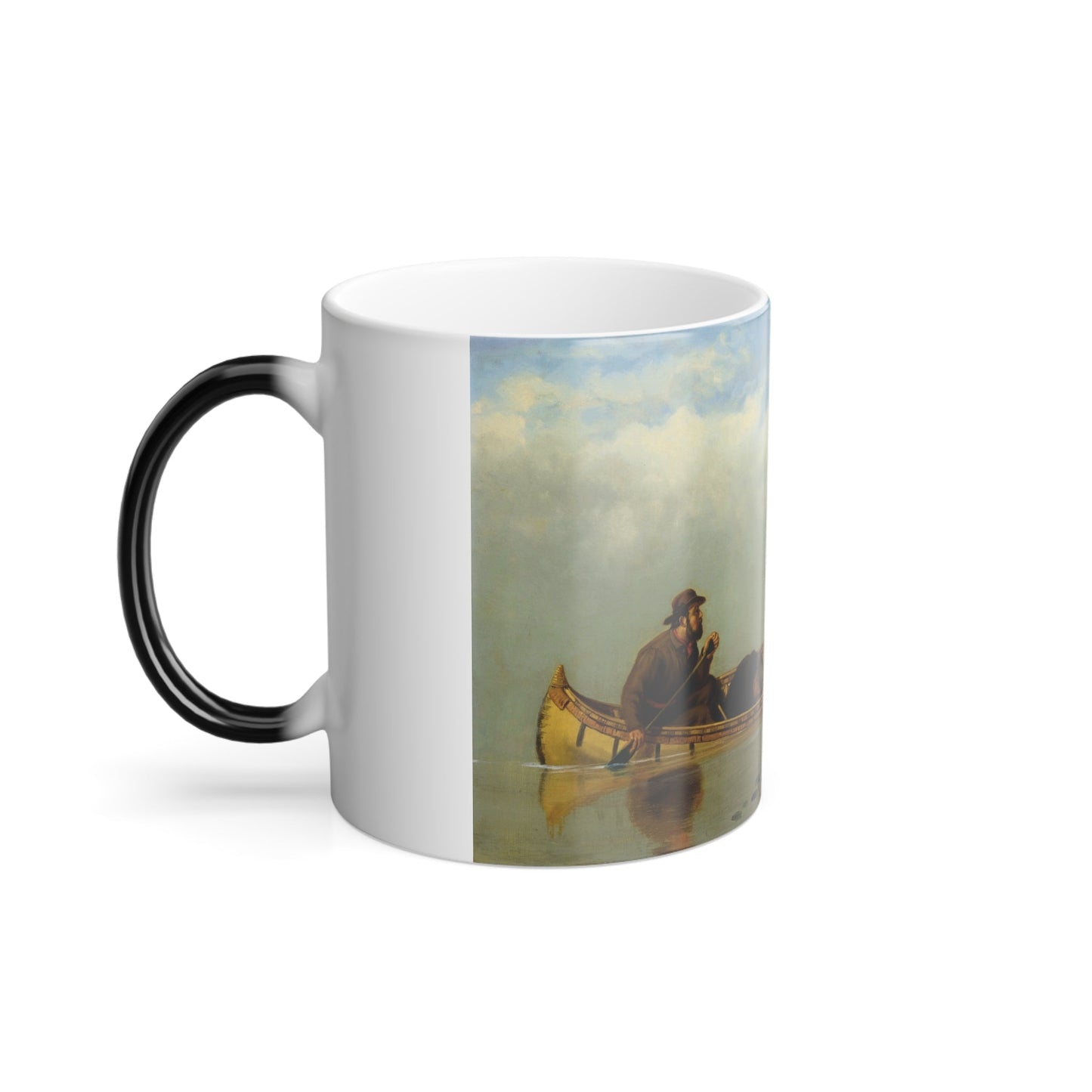 Arthur Fitzwilliam Tait (1819-1905) An Anxious Moment - Oil on Canvas 1882 - Color Changing Mug 11oz-11oz-The Sticker Space