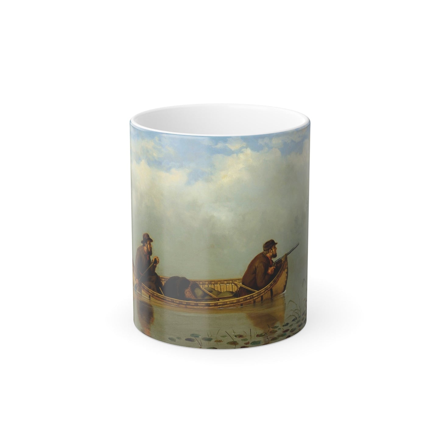 Arthur Fitzwilliam Tait (1819-1905) An Anxious Moment - Oil on Canvas 1882 - Color Changing Mug 11oz-11oz-The Sticker Space