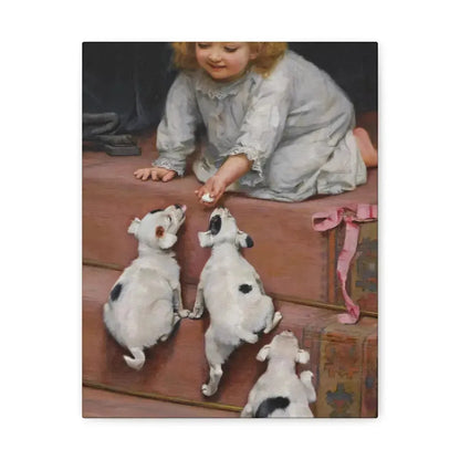 Arthur John Elsley (1861-1952) A Dead Heat 1893 - Canvas Wall Art 11″ x 14″ 1.25" - The Sticker Space