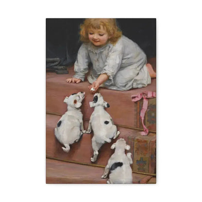 Arthur John Elsley (1861-1952) A Dead Heat 1893 - Canvas Wall Art 12" x 18" 1.25" - The Sticker Space