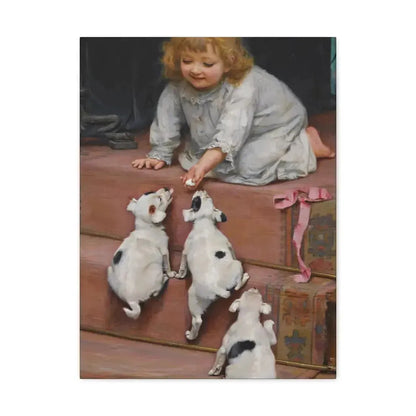 Arthur John Elsley (1861-1952) A Dead Heat 1893 - Canvas Wall Art 18″ x 24″ 1.25" - The Sticker Space