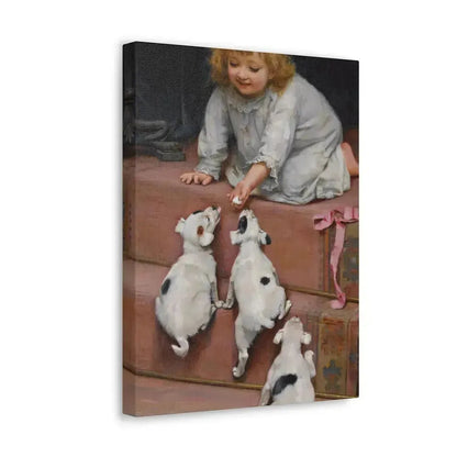 Arthur John Elsley (1861-1952) A Dead Heat 1893 - Canvas Wall Art - The Sticker Space