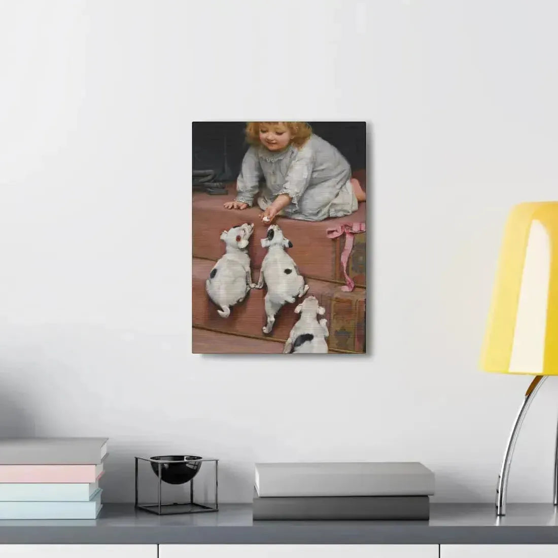 Arthur John Elsley (1861-1952) A Dead Heat 1893 - Canvas Wall Art - The Sticker Space