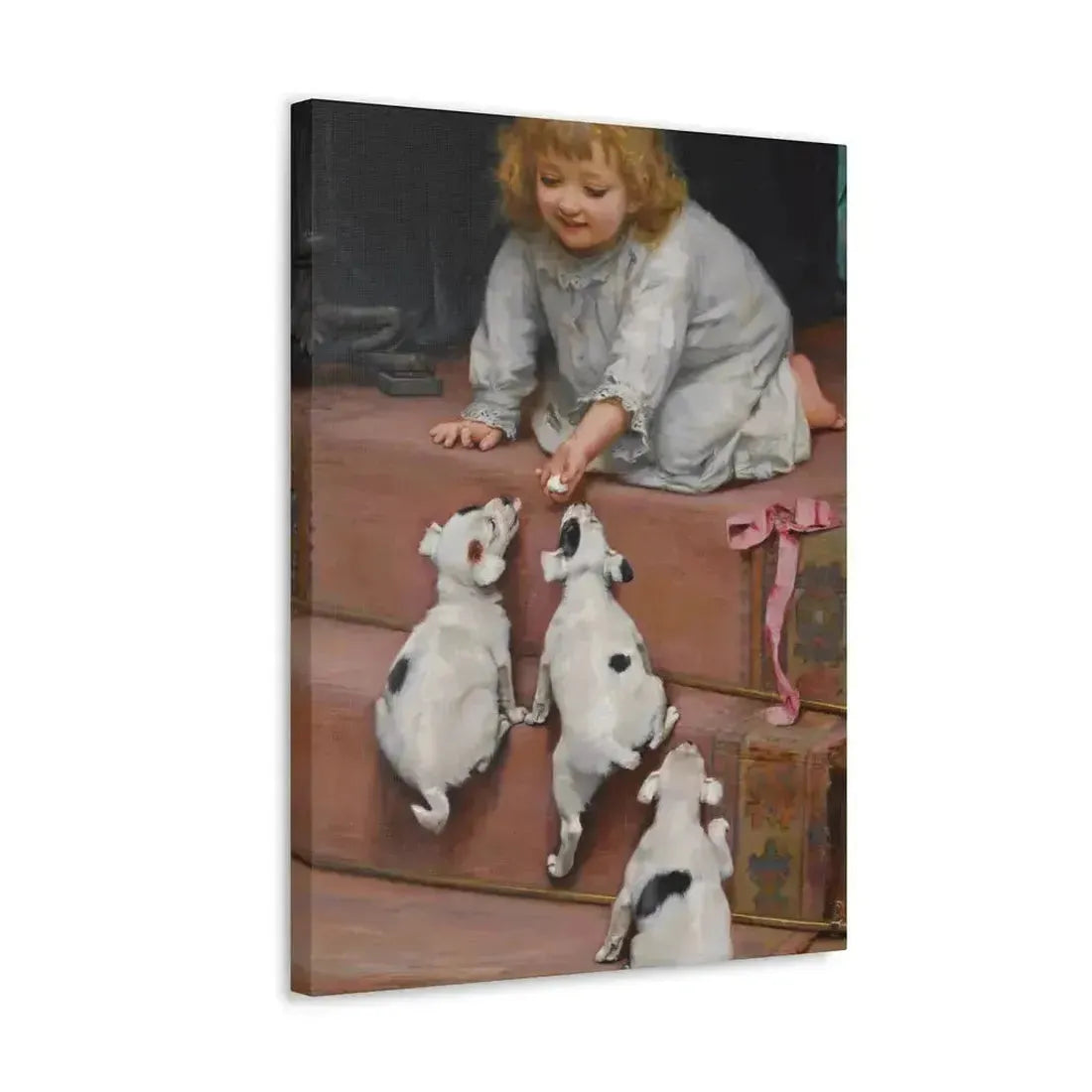 Arthur John Elsley (1861-1952) A Dead Heat 1893 - Canvas Wall Art - The Sticker Space