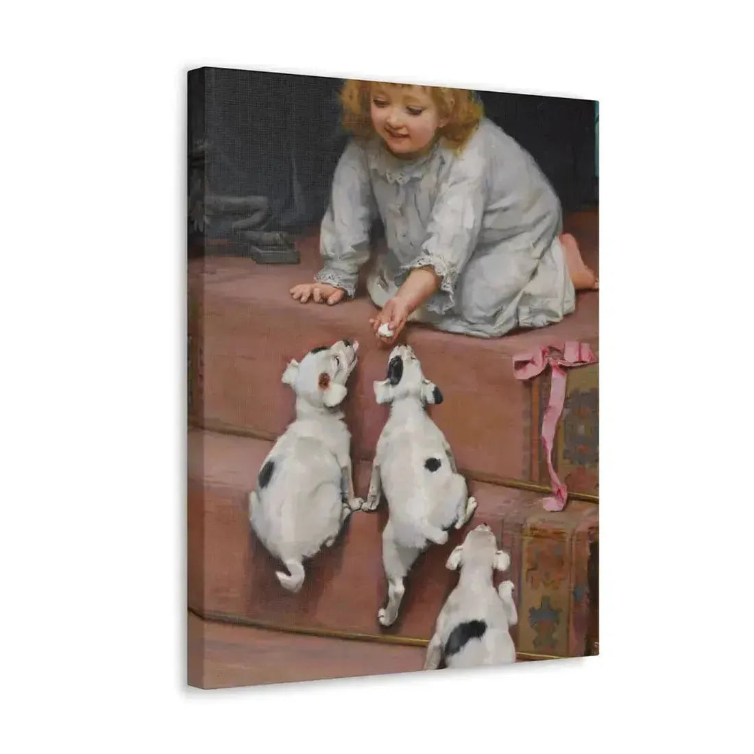 Arthur John Elsley (1861-1952) A Dead Heat 1893 - Canvas Wall Art - The Sticker Space