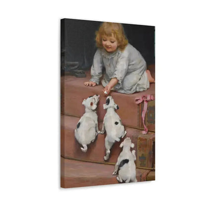 Arthur John Elsley (1861-1952) A Dead Heat 1893 - Canvas Wall Art - The Sticker Space