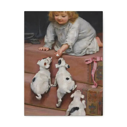 Arthur John Elsley (1861-1952) A Dead Heat 1893 - Canvas Wall Art - The Sticker Space