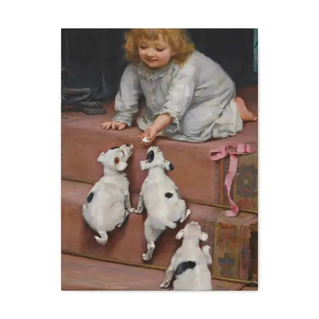 Arthur John Elsley (1861-1952) A Dead Heat 1893 - Canvas Wall Art - The Sticker Space