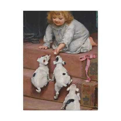 Arthur John Elsley (1861-1952) A Dead Heat 1893 - Canvas Wall Art - The Sticker Space