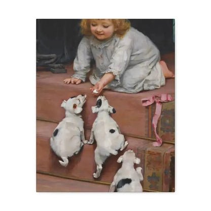 Arthur John Elsley (1861-1952) A Dead Heat 1893 - Canvas Wall Art - The Sticker Space