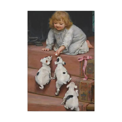 Arthur John Elsley (1861-1952) A Dead Heat 1893 - Canvas Wall Art - The Sticker Space