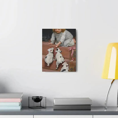 Arthur John Elsley (1861-1952) A Dead Heat 1893 - Canvas Wall Art - The Sticker Space